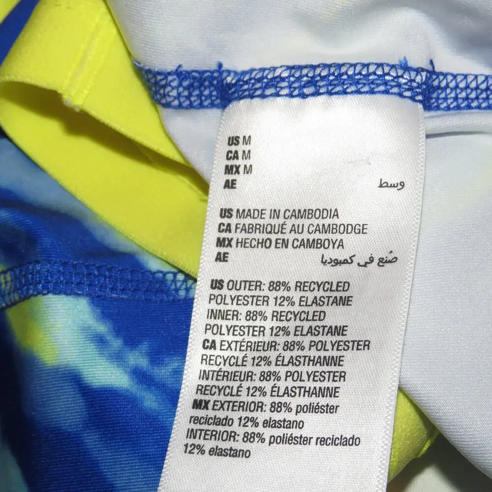 ID Ideology Blue Print Cropped Athletic Girls Tank Top - Picture 6 of 7